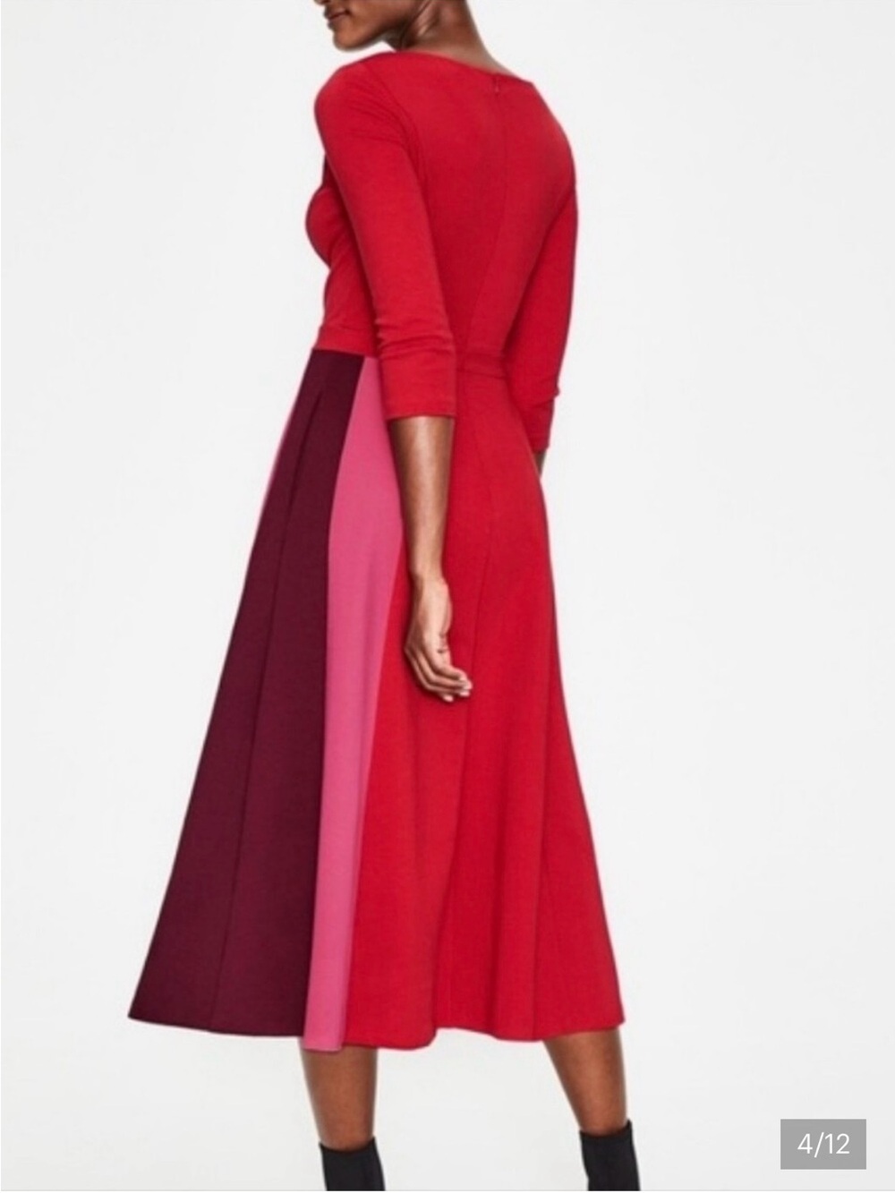 Beautiful Boden Claudia red dress 6 - Picture 3 of 10